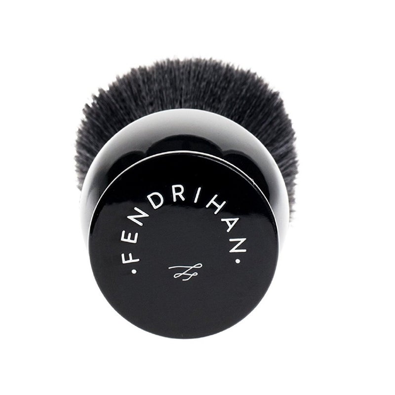Fendrihan Black and White Synthetic Shaving Brush with Resin Handle for Personal and Professional Shaving (Knot: 24 mm) - Image 2